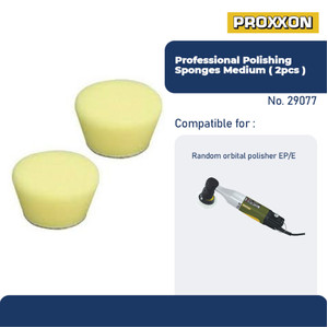 [EZM.2600629] PROXXON 29077 BUSA POLES PROF. POLISHING SPONGES, MEDIUM, 2PCS