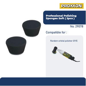 [EZM.2600631] PROXXON 29078 BUSA POLES PROF. POLISHING SPONGES, SOFT, 2 PCS