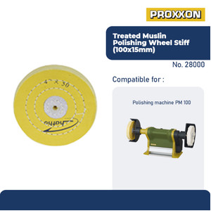 [EZM.2600644] PROXXON 28000 KAIN POLES TREATED POLISHING WHEEL STIFF O100X15MM