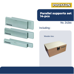 [EZM.2600654] PROXXON 24266 PARALEL BLOCK GANJAL MILLING PARALLEL SUPPORTS SET 14PCS
