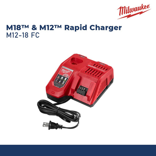 MILWAUKEE M12-18 FC CHARGER BATERAI FAST M12 M18 RAPID COMBO CHARGER