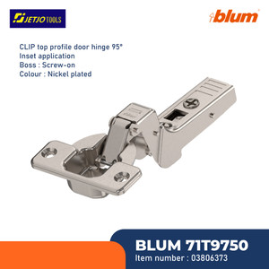 [EZM.2600740] BLUM ENGSEL SENDOK 71T9750 CLIP TOP PROFILE DOOR 95 INSET APPLICATION