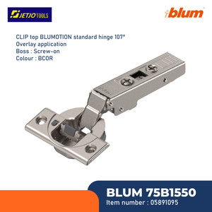 [EZM.2601576] BLUM ENGSEL SENDOK 75B1550 CLIP TOP BLUMOTION HINGE 107° OVERLAY