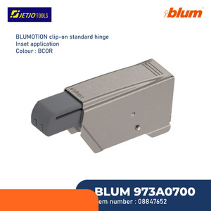 [EZM.2600759] BLUM DUMPER ENGSEL BLUMOTION CLIP-ON 973A0700 STANDARD HINGE IN INSET