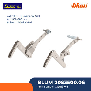 BLUM ENGSEL HIDROLIK AVENTOS HS UP & OVER LIFT SET-W35 CH=350-800MM