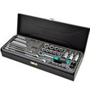 [EZM.2600878] WHIRLPOWER KUNCI SOK SET 1/4"+3/8"+1/2" DR. SOCKET SET 49PCS METAL BOX