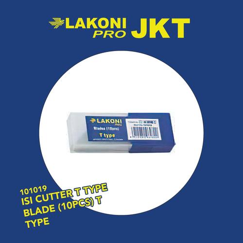 [EZM.2602277] 101019 LAKONI PRO ISI CUTTER T TYPE BLADE (10PCS) T TYPE
