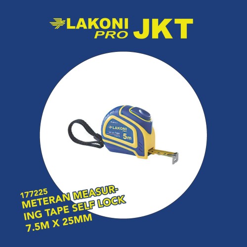 [EZM.2601449] 177225 LAKONI PRO METERAN MEASURING TAPE SELF LOCK 7.5m x 25mm