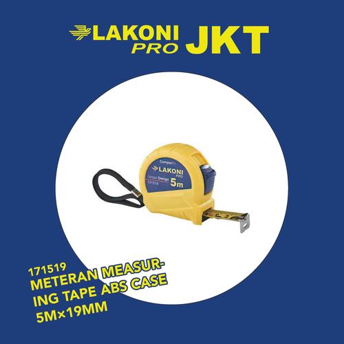 [EZM.2602410] 171519 LAKONI PRO METERAN MEASURING TAPE ABS CASE 5m×19mm