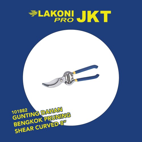 [EZM.2601460] 101882 LAKONI PRO GUNTING DAHAN BENGKOK PRUNING SHEAR CURVED 8"