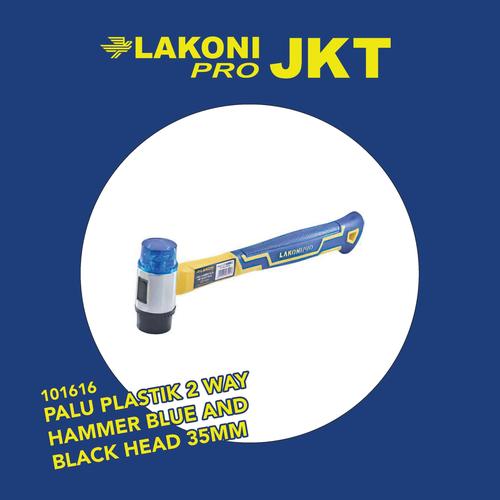 [EZM.2601479] 101616 LAKONI PRO PALU PLASTIK 2 WAY HAMMER BLUE AND BLACK HEAD 35mm