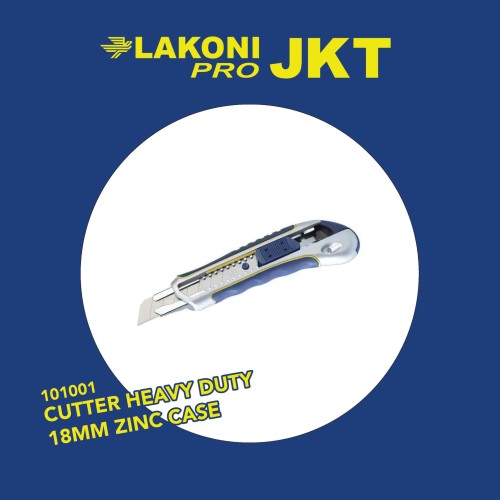 [EZM.2601494] 101001 LAKONI PRO CUTTER HEAVY DUTY CUTTER KNIFE 18MM ZINC CASE