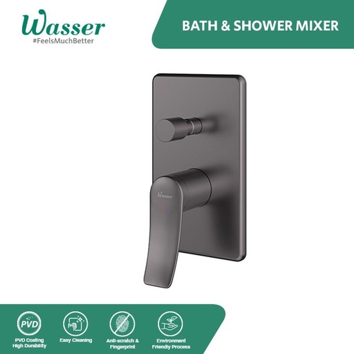 [EZM.6200190] Wasser Concealed Bathtub Mixer MBT-V2210-C / Keran Tanam Bathtub Panas