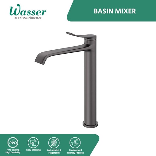 [EZM.6200191] Wasser Basin Mixer MBA-V2210 Tall / Keran Panas Dingin Wastafel Tinggi