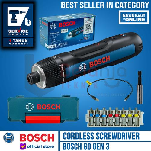 [EZM.3500609] BOSCH GO Gen 3 Obeng Baterai Cordless Screwdriver 3.6 Volt Gen3 USB