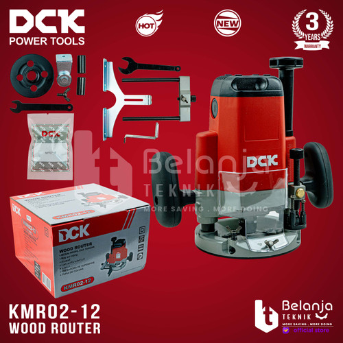 [EZM.3500610] DCK Mesin Router KMR02-12 Profil Kayu Besar Wood Trimmer 12MM 1850W