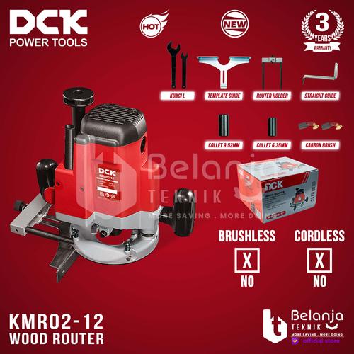 [EZM.3500610] DCK Mesin Router KMR02-12 Profil Kayu Besar Wood Trimmer 12MM 1850W