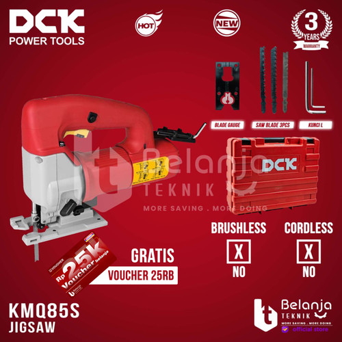 [EZM.3505562] DCK Mesin Gergaji Triplek Kayu Listrik KMQ85S Jigsaw 580 Watt 85MM