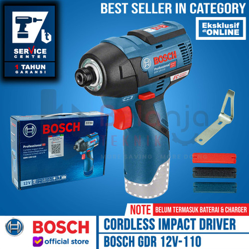 [EZM.3500618] BOSCH Mesin Obeng Baterai GDR 12V-110 LI Impact Screwdriver Unit Only