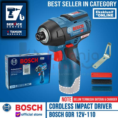 [EZM.3500618] BOSCH Mesin Obeng Baterai GDR 12V-110 LI Impact Screwdriver Unit Only