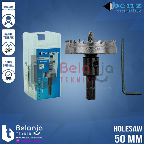 [EZM.3505575] Benz Mata Bor Holesaw HSS 50mm Mata Bor Plong Besi 50 MM Pelubang Besi