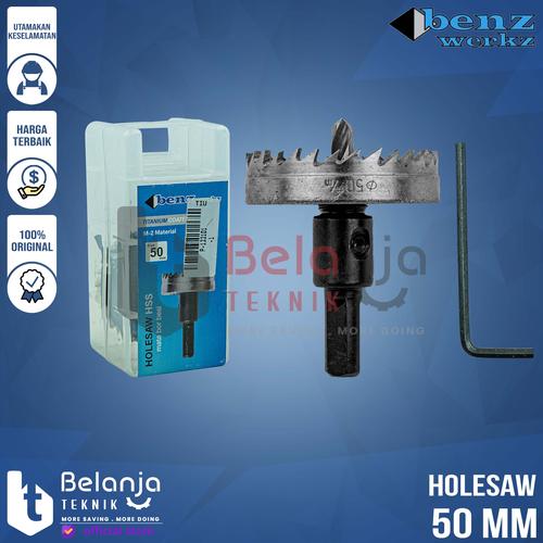 [EZM.3505575] Benz Mata Bor Holesaw HSS 50mm Mata Bor Plong Besi 50 MM Pelubang Besi
