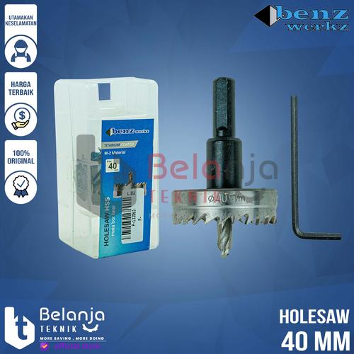 [EZM.3500627] Benz Mata Bor Holesaw HSS 40mm Mata Bor Plong Besi 40 MM Pelubang Besi