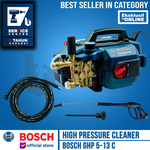 [EZM.3500636] Bosch High Pressure Cleaner GHP 5-13 C Mesin Cuci Kendaraan 140 Bar