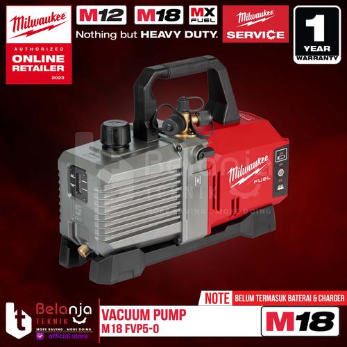 [EZM.3500665] Milwaukee Vacuum Pump 5CFM Cordless FVP5-0 Mesin Pompa Vacum AC 18V