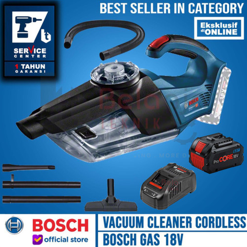 [EZM.3500701] Bosch Mesin Sedot Vacuum Cleaner Cordless Gas 18V-LI Procore 18V 8 AH