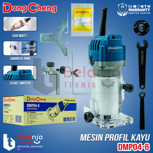 [EZM.3500704] Dongcheng Mesin Profil Kayu DMP04-6 Wood Trimmer Listrik 6MM 550 Watt