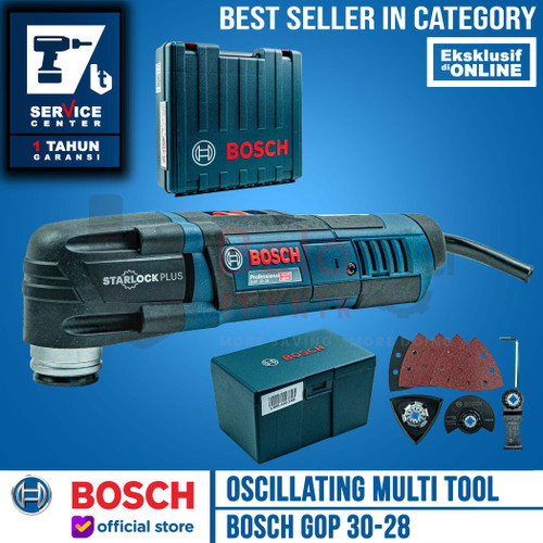 [EZM.3500713] Bosch Oscillating Multi Tool GOP 30-28 Mesin Oskilasi Listrik 300 Watt