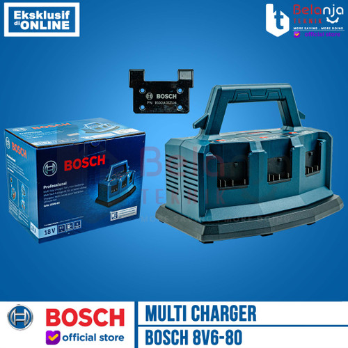 [EZM.3500714] Bosch Multi Charger 18V6-80 Multi Pengisi Daya Baterai 18V 8A 6 Port