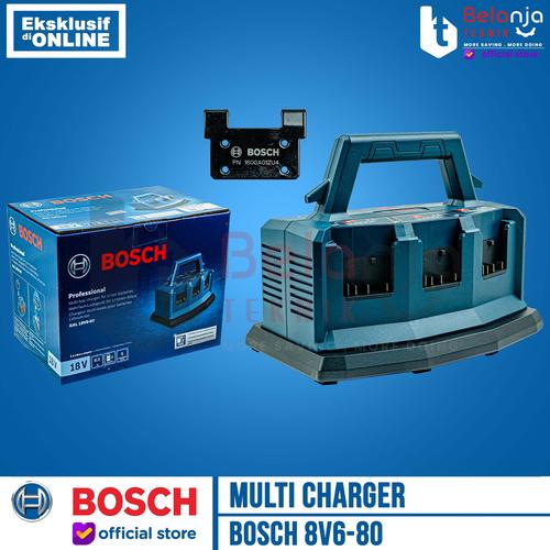 [EZM.3500714] Bosch Multi Charger 18V6-80 Multi Pengisi Daya Baterai 18V 8A 6 Port