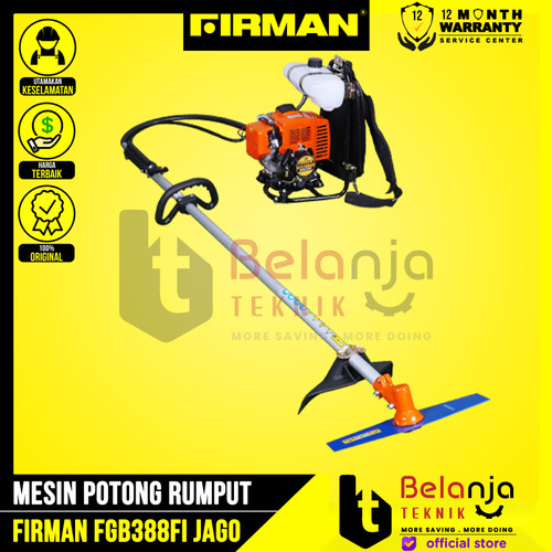 [EZM.3500716] Firman Mesin Potong Rumput FGB 388 FI Jago Brush Cutter 2 Tak FGB388FI