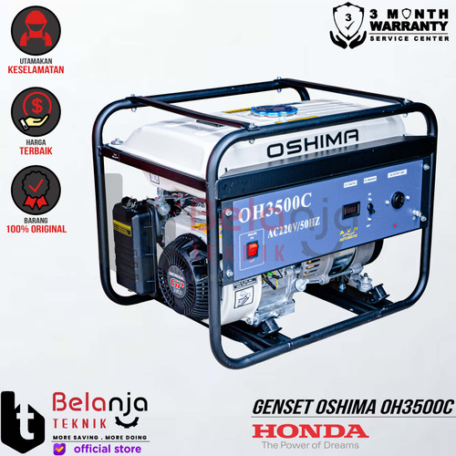 [EZM.3505637] Mesin Genset Honda Oshima OH 3500 C 2000 Watt Generator Set OH3500C