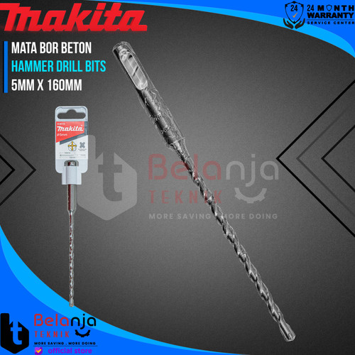 [EZM.3500738] Makita Mata Bor Beton 5MM X 160MM SDS Plus Mata Hammer Drill Bits 5 MM