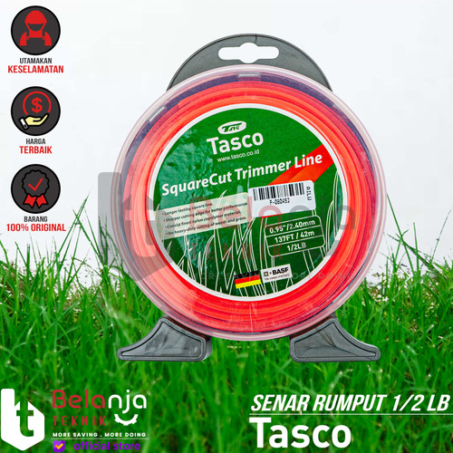 [EZM.3503148] Tasco Trimmer Line 1/2LB Tali Senar Mesin Potong Rumput 42 Meter 2.4MM