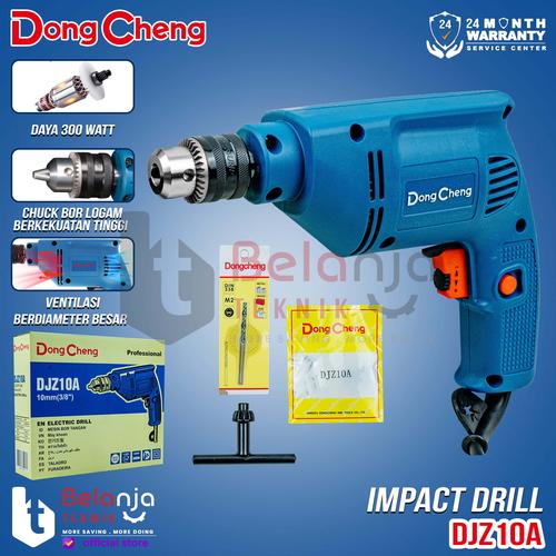 [EZM.3500758] Dongcheng Mesin Bor Impact Tangan DJZ10A Impact Drill 10MM 230W