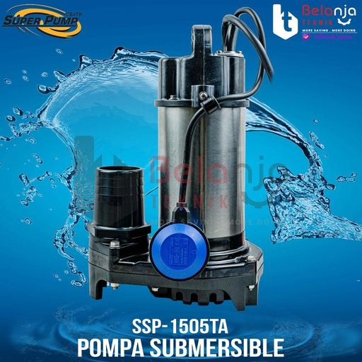 Mitsubishi Pompa Kolam Celup Air Bersih SSP 1505 TA 1500 Watt 3Phase