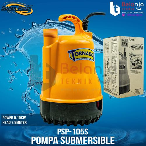 [EZM.3500790] Mitsubishi Pompa Celup PSP 105-S Pompa Kolam Tornado 1 Inch 100 Watt