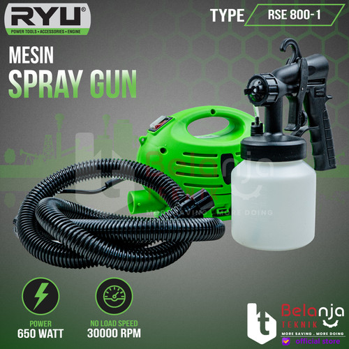 [EZM.3500791] RYU Alat Semprot Cat Listrik RSE 800-1 Mesin Spray Gun Elektrik 650 W