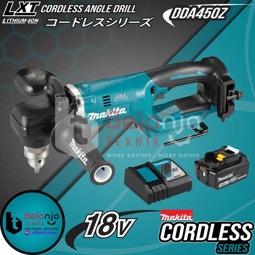 [EZM.3500797] Makita Cordless Angle Drill DDA450Z Mesin Bor Sudut Baterai 13MM Set