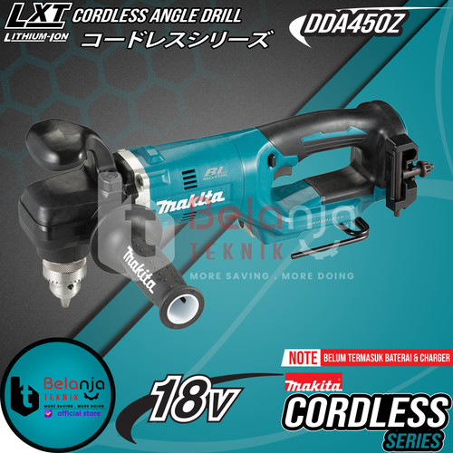 [EZM.3500798] Makita Cordless Angle Drill DDA450Z Mesin Bor Sudut Baterai 13MM 18V
