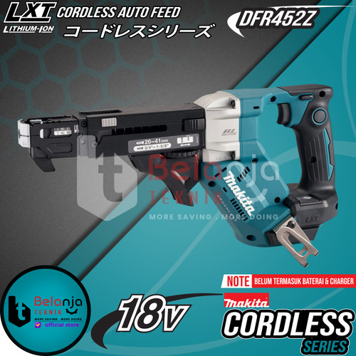 [EZM.3500802] Makita Cordless Auto Feed 18V DFR452Z Mesin Skrup Chain Nail Gun Screw