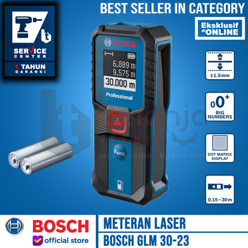 [EZM.3500807] Bosch Meteran Laser Measure Digital GLM 30-23 Rangefinder 30 Meter