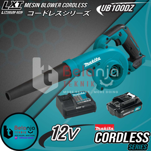 [EZM.3500811] Makita Mesin Blower Cordless UB100DZ 12V Hand Blower Set Baterai 1.5AH