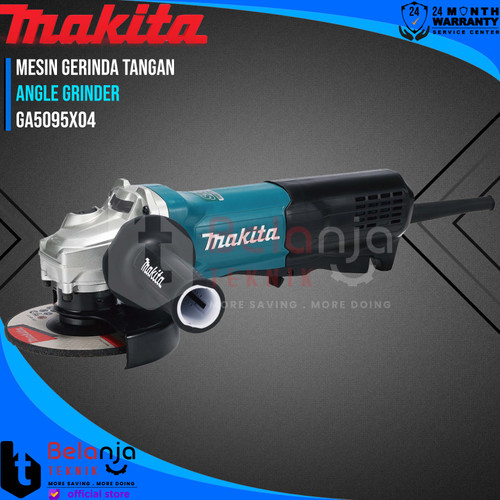[EZM.3500826] Makita Mesin Gerinda Tangan Listrik GA5095X04 Angle Grinder 5 In 1900W