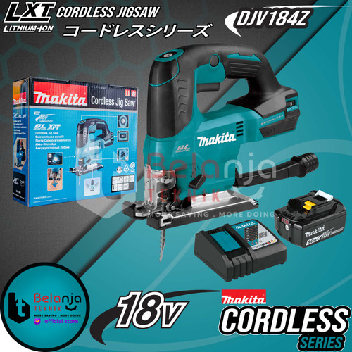 [EZM.3500843] Makita Mesin Gergaji Triplek Kayu 18V Jigsaw Cordless Baterai DJV184Z