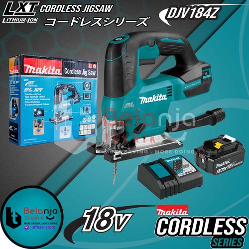 [EZM.3500843] Makita Mesin Gergaji Triplek Kayu 18V Jigsaw Cordless Baterai DJV184Z